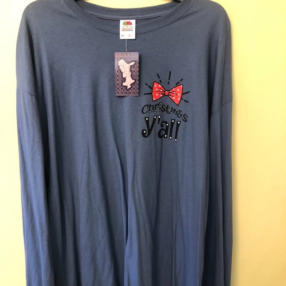 NWT It's Christmas Y'all Women's Shirt  Size 2XL - Picture 2 of 5